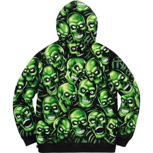 SUPREME Skull pile Hooded sweatshirt GREEN